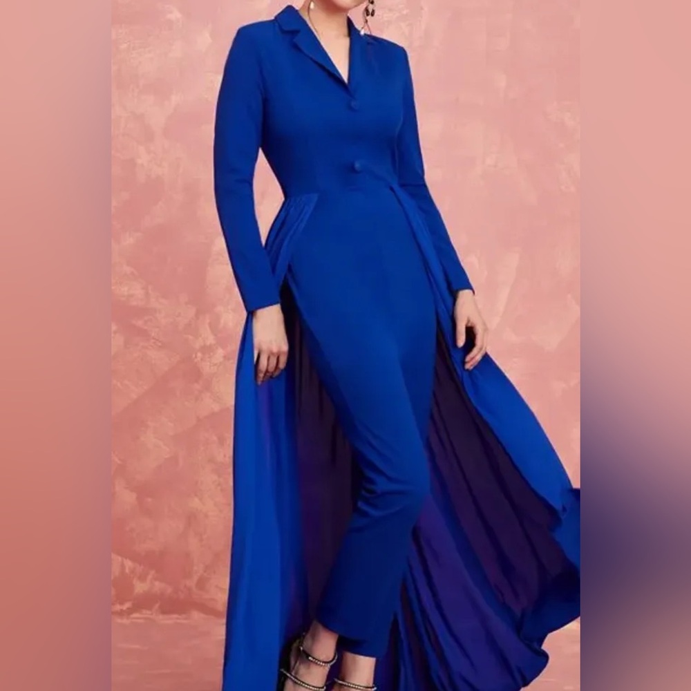 Chic Royal Blue Longline Jumpsuit